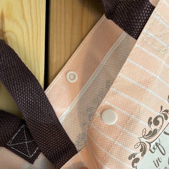 NEW Woman of God Tote Bag 14x12x4 Faith Scripture Pink Tote Bag - Picture 6 of 8